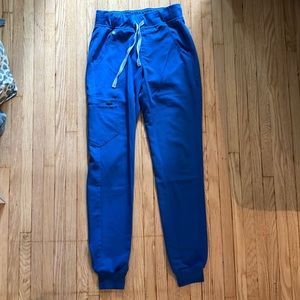 Figs XXS tall scrubs royal blue. Zamora jogger